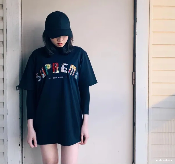 Rainbow sleeved Embroidery Arc City and City M T-shirt White Logo S L Short Black Arc Tee XL 19SS 0613